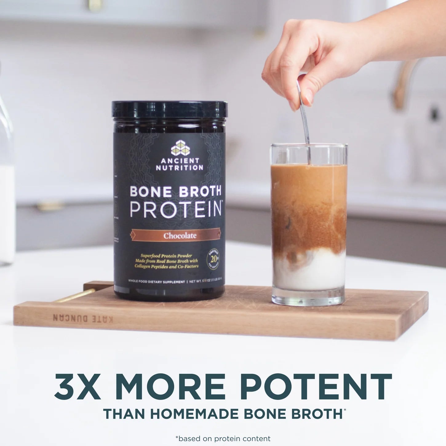 Ancient Nutrition Bone Broth Protein - Chocolate