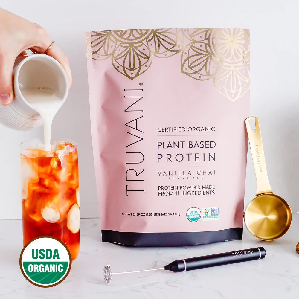 Truvani Vanilla Chai Plant Based Protein Powder