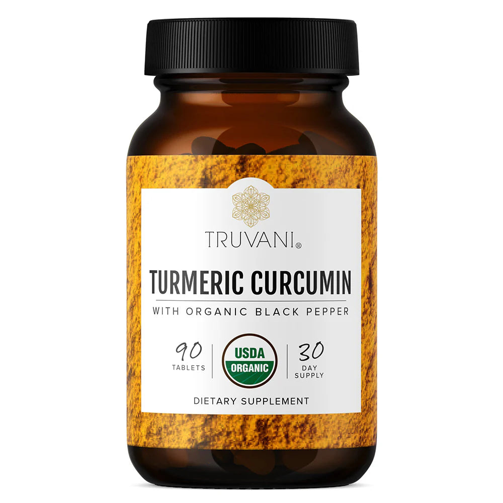 Truvani Organic Turmeric Curcumin with Black Pepper